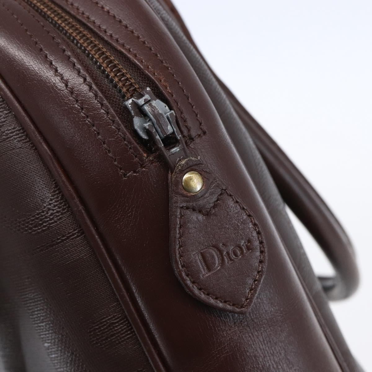 Christian Dior Vintage Trotter Handbag Canvas Brown Pvc Handbag (Pre-Owned)