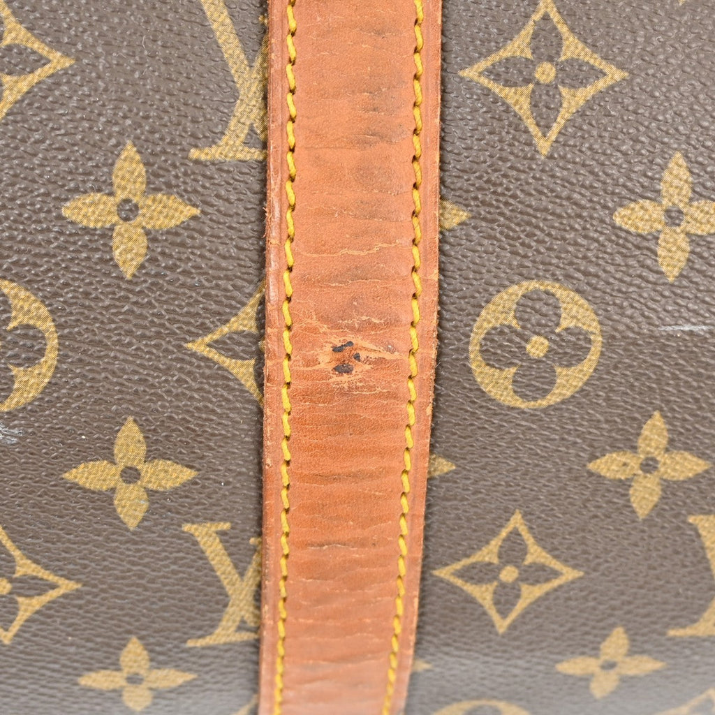 Louis Vuitton Keepall Bag Monogram Canvas Brown Canvas Travel Bag