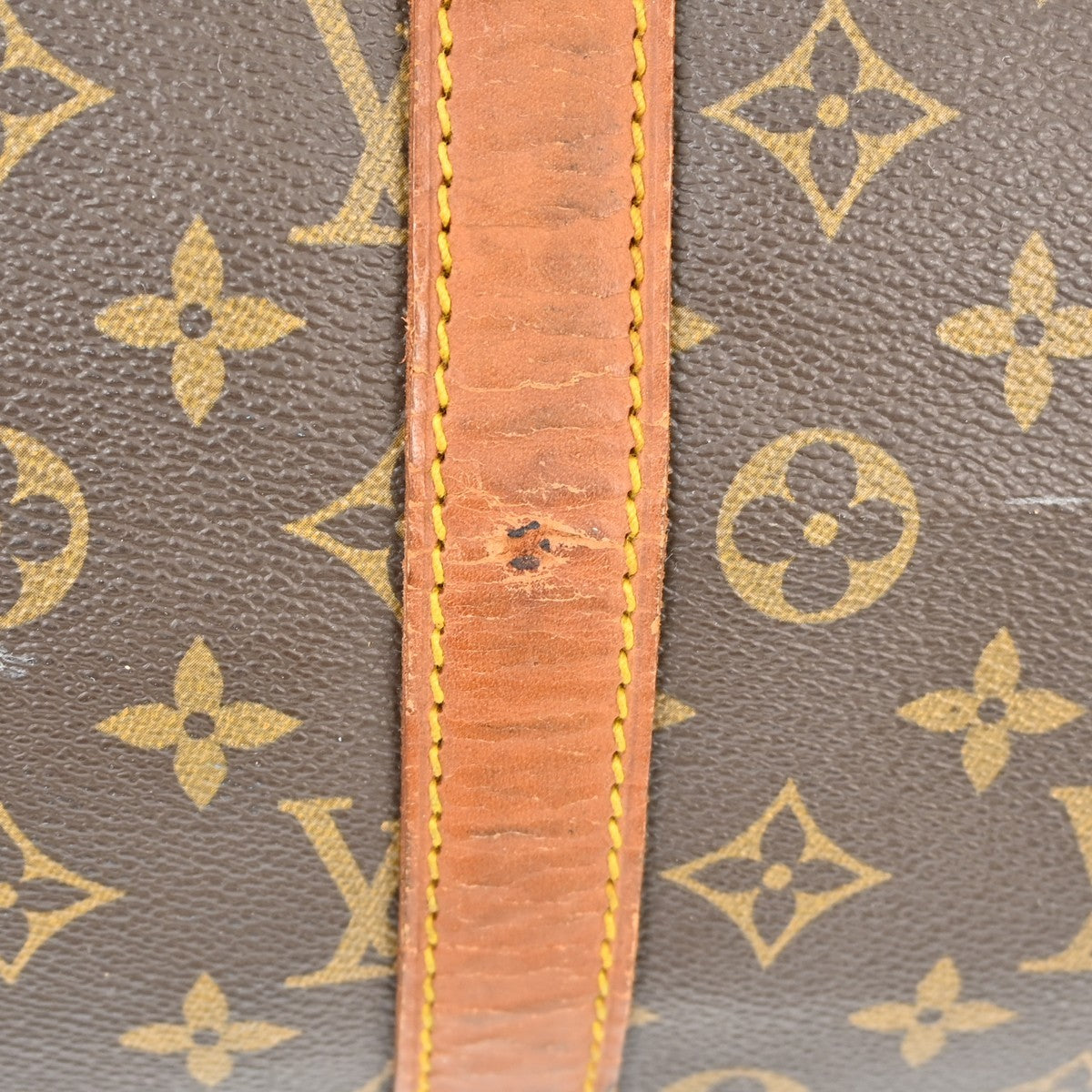Louis Vuitton Keepall Bag Monogram Canvas Brown Canvas Travel Bag