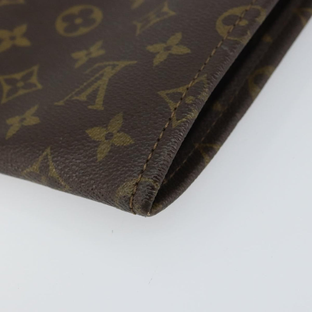 Louis Vuitton Poche Documents Monogram Canvas Brown Canvas Clutche & Pouche Bag