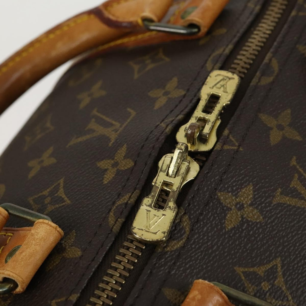 Louis Vuitton Keepall Bag Monogram Canvas Brown Canvas Travel Bag
