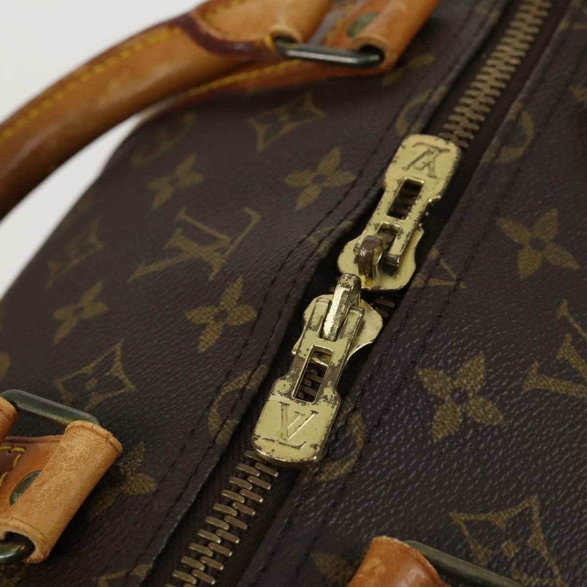 Louis Vuitton Keepall Bag Monogram Canvas Brown Canvas Travel Bag