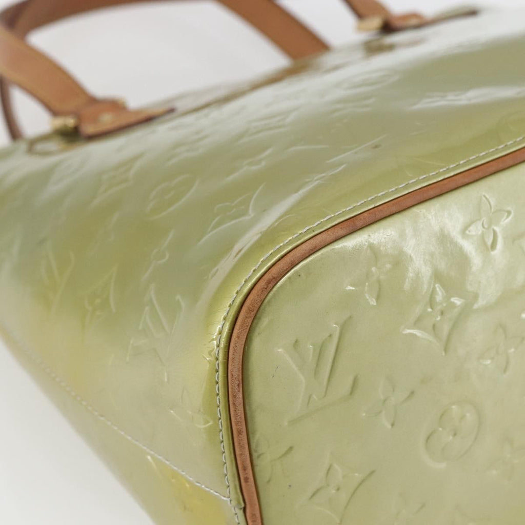 Louis Vuitton Houston Handbag Monogram Vernis Green Patent_Leather Tote Bag