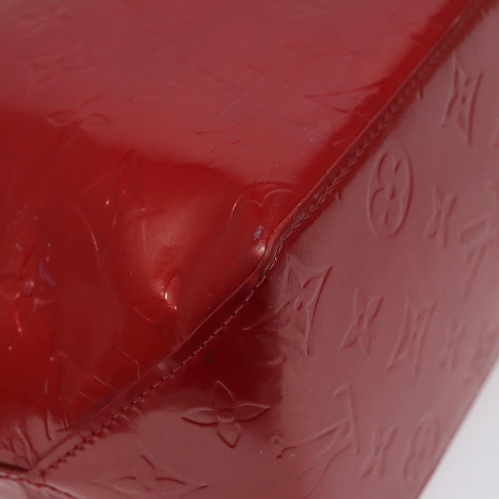 Louis Vuitton Reade Handbag Monogram Vernis Red Patent_Leather Handbag