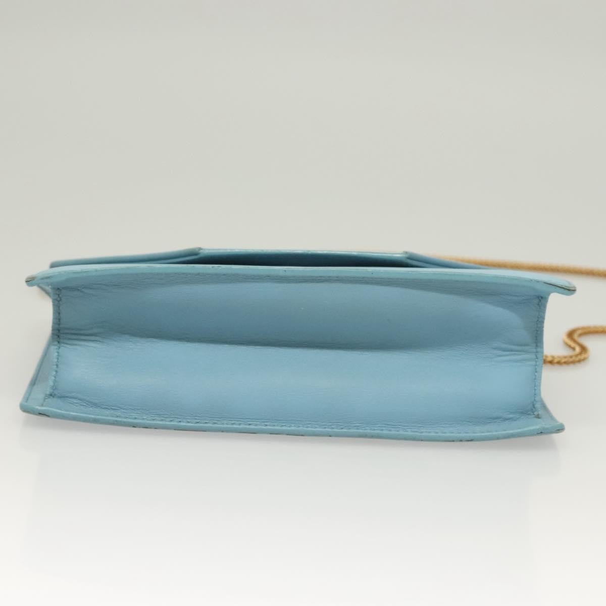 Saint Laurent Betty Bag Leather Blue Leather Shoulder Bag Bag (Pre-Owned)