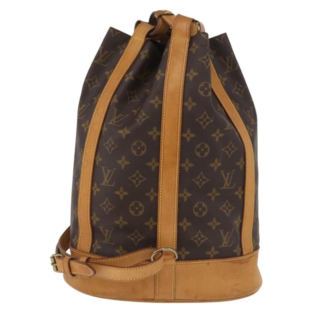 Louis Vuitton Randonnee Backpack Monogram Canvas Brown Canvas Shoulder Bag