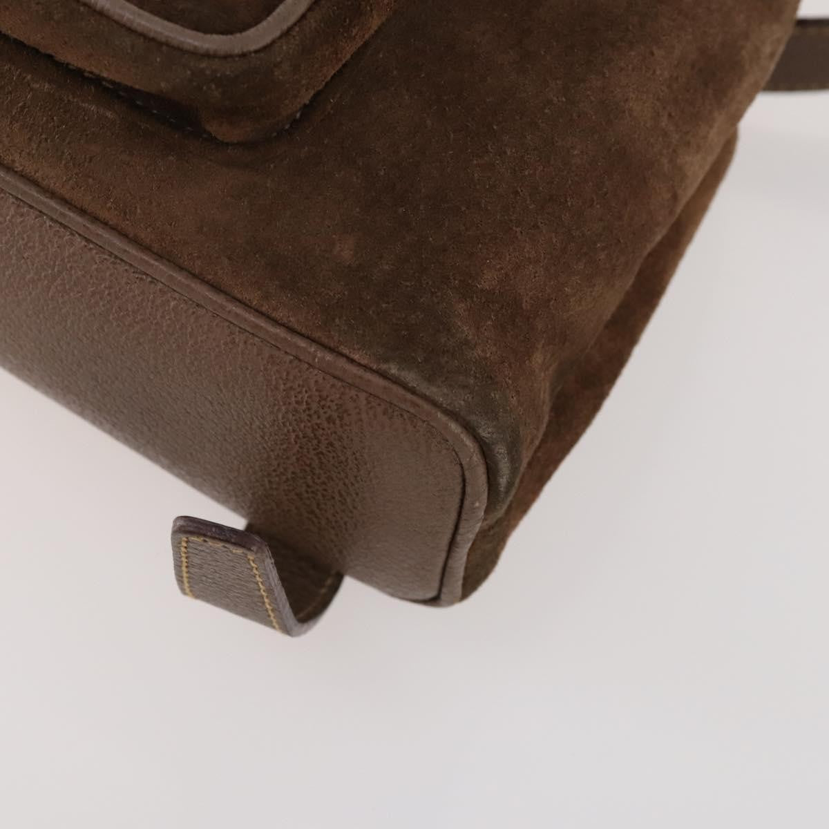 Gucci Gucci Bamboo Backpack Daim Brown Suede Backpack Bag (Pre-Owned)
