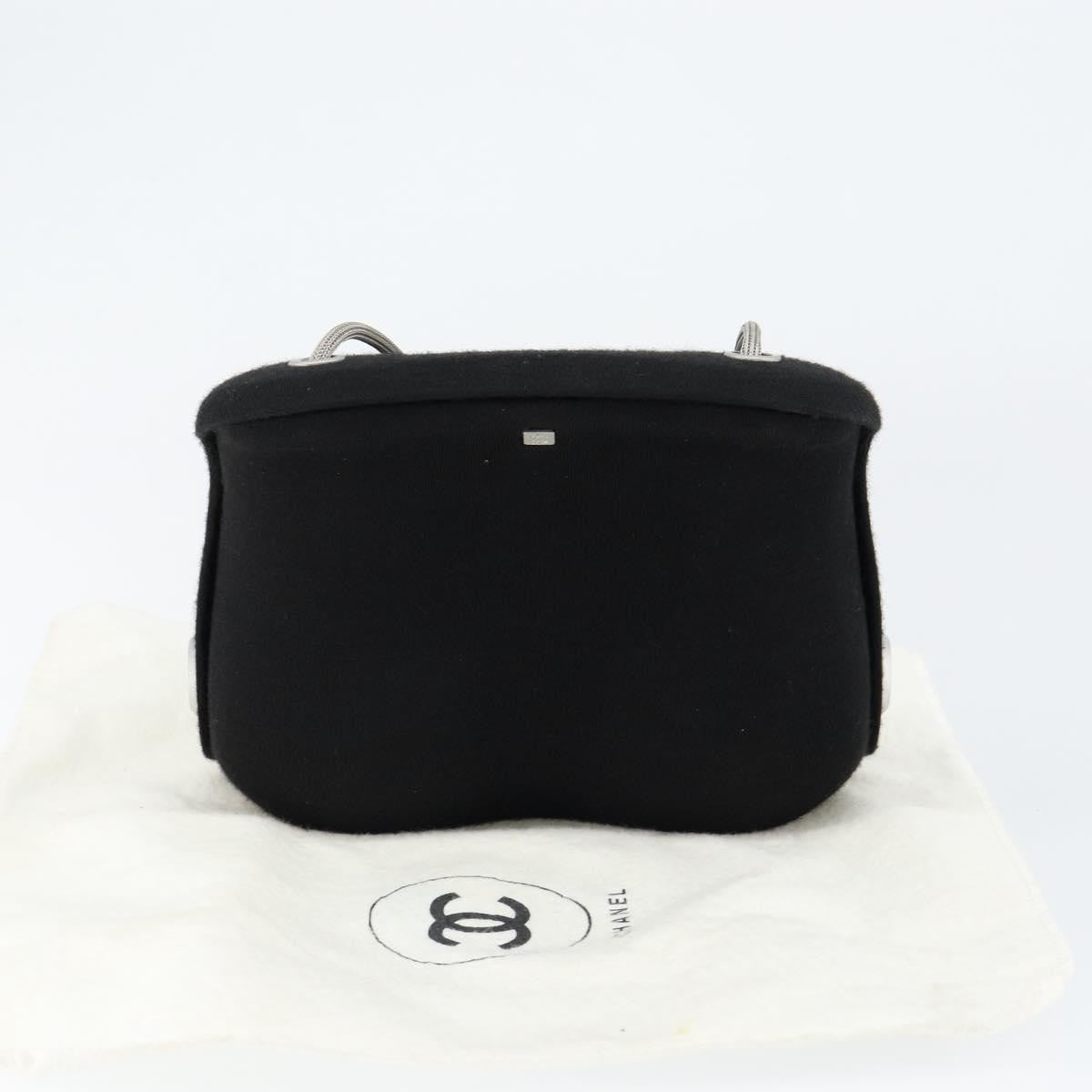 Chanel Millennium Shoulder Bag Jersey Black Cotton Shoulder Bag Bag