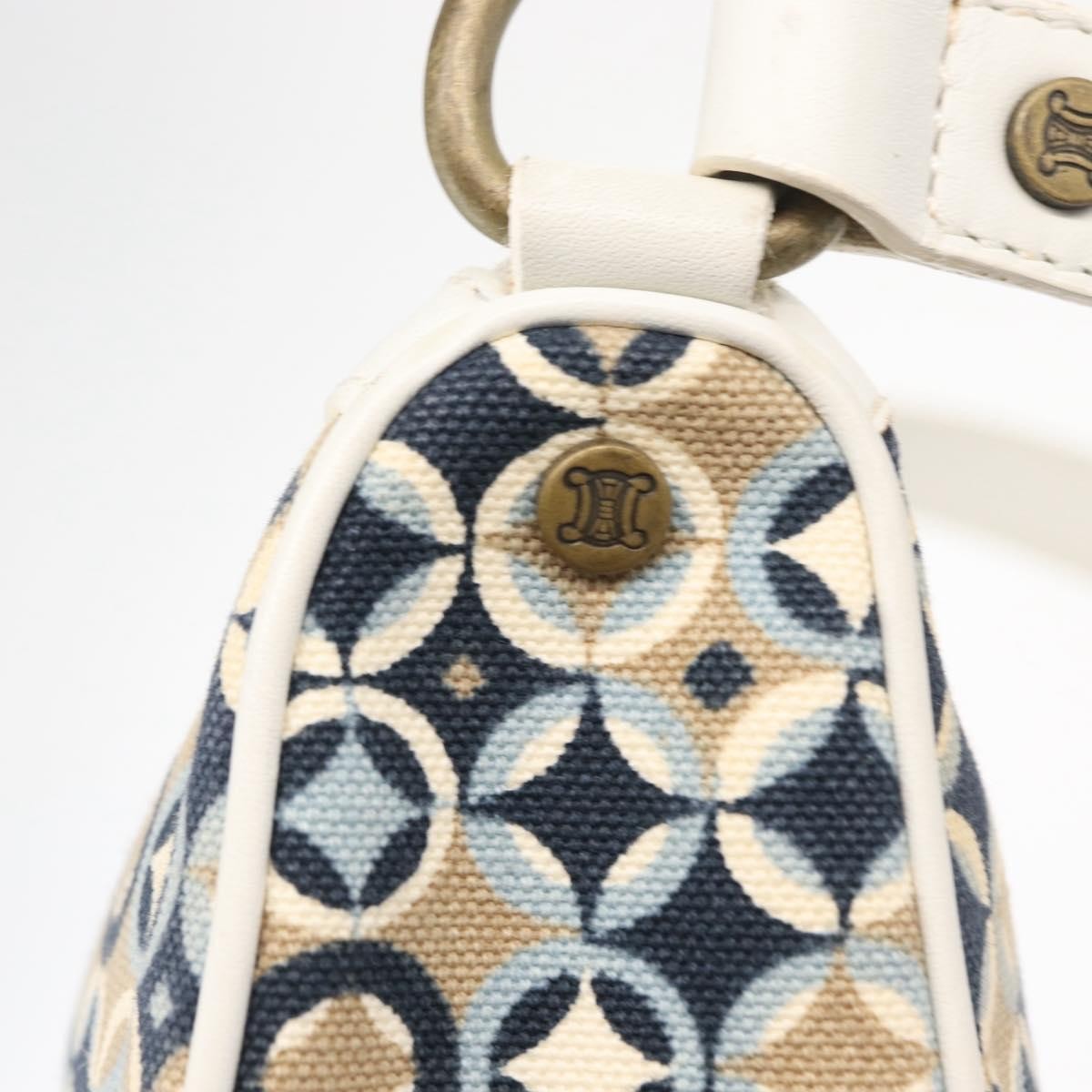 Celine Vintage Pochette Shoulder Bag Canvas Navy Canvas Clutche & Pouche Bag