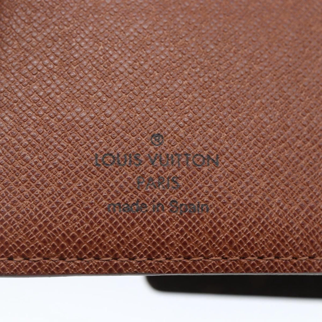 Louis Vuitton Agenda Cover Monogram Panda Brown Canvas Wallets Accessory