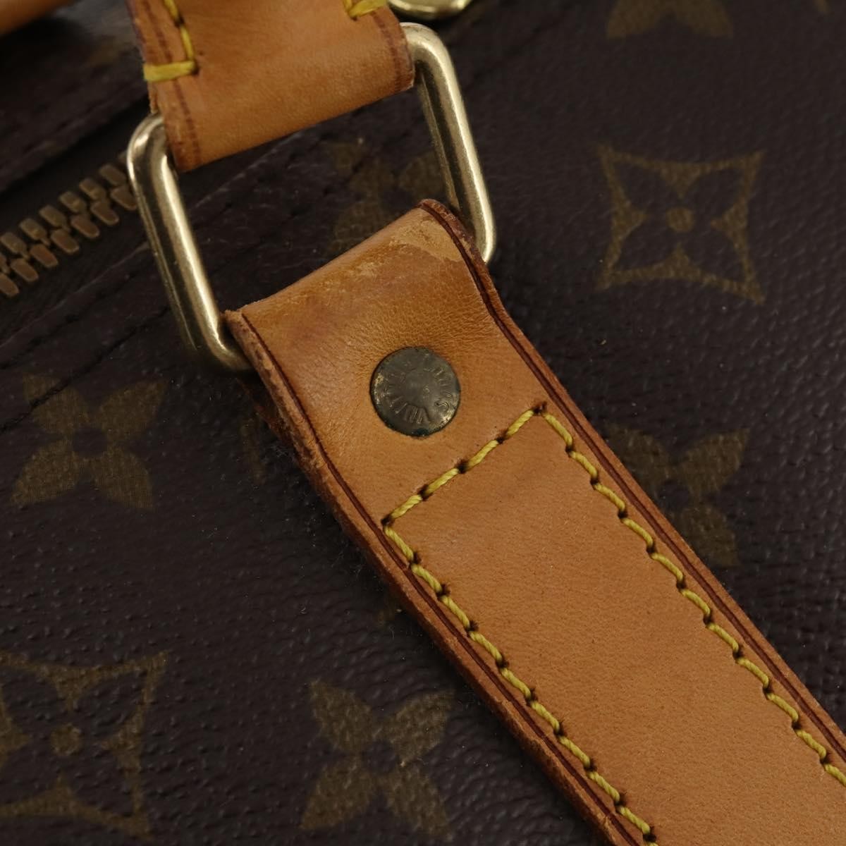 Louis Vuitton Keepall Bag Monogram Canvas Brown Canvas Travel Bag
