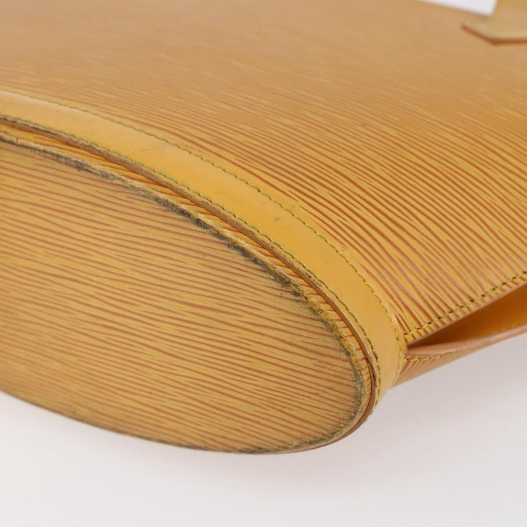 Louis Vuitton Saint Jacques Handbag Epi Leather Yellow Leather Handbag