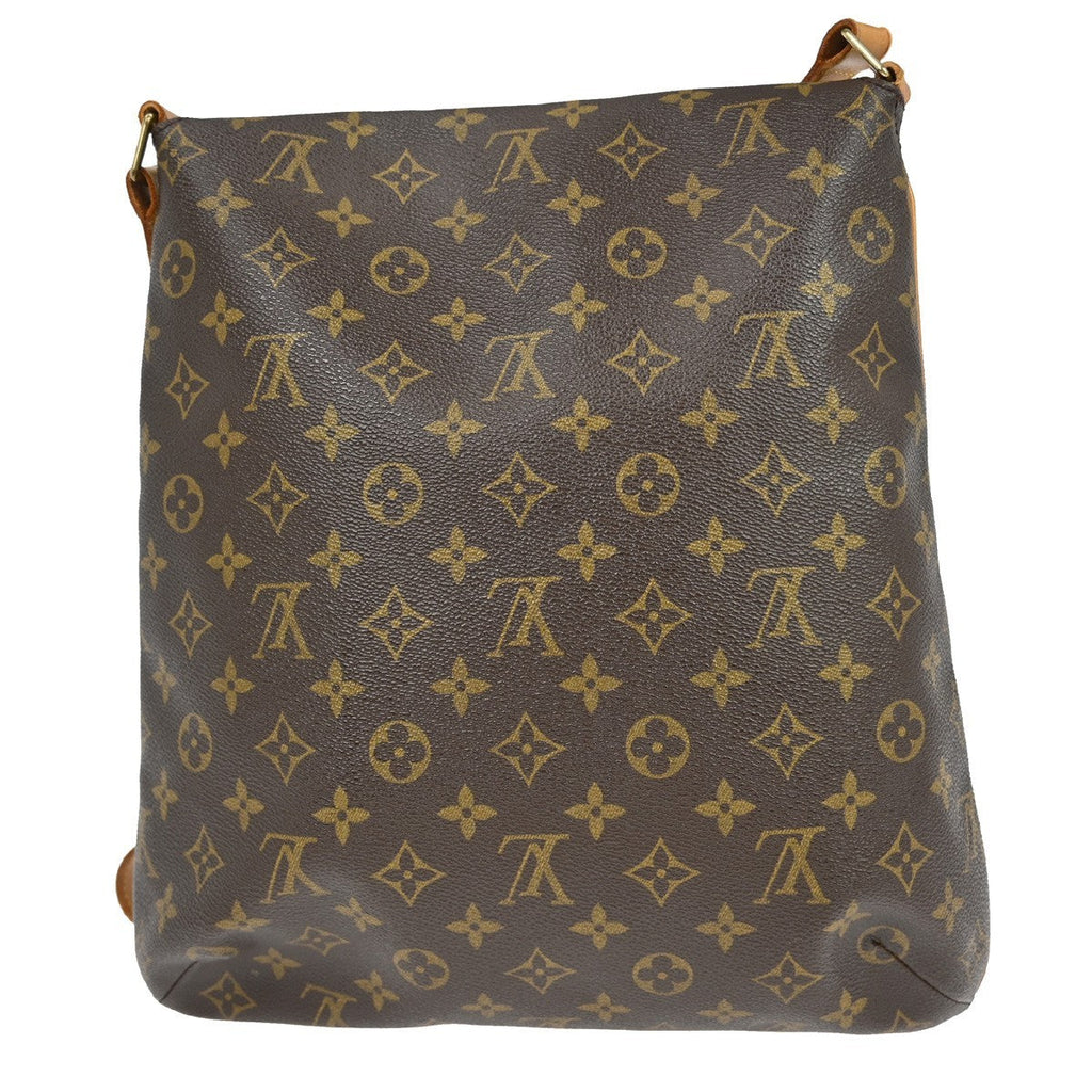 Louis Vuitton Musette Handbag Monogram Canvas Brown Canvas Shoulder Bag