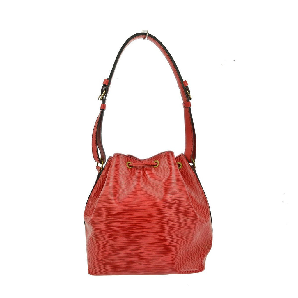 Louis Vuitton Petit Noe Handbag Epi Leather Red Leather Shoulder Bag