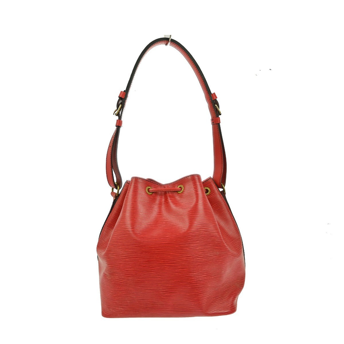 Louis Vuitton Petit Noe Handbag Epi Leather Red Leather Shoulder Bag
