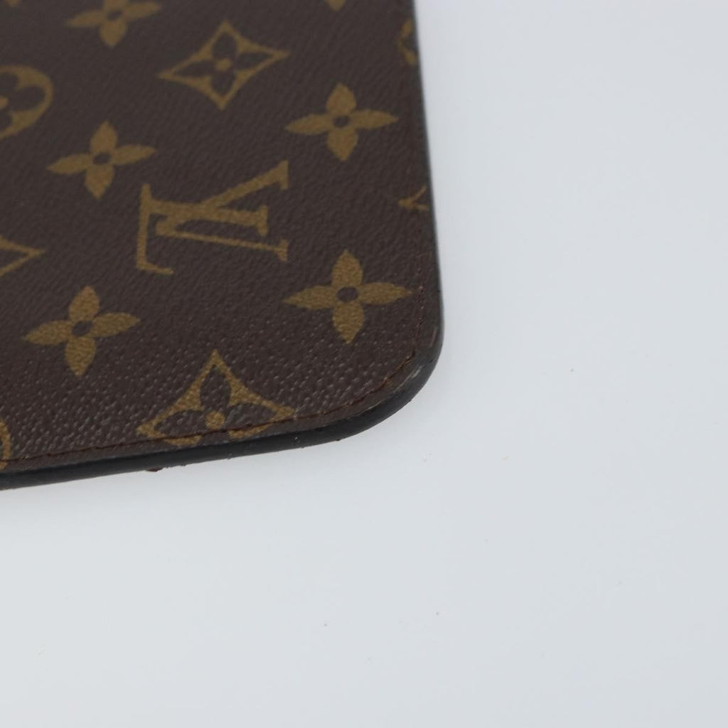 Louis Vuitton Neverfull Pochette Monogram Canvas Brown Canvas Clutche & Pouche Bag