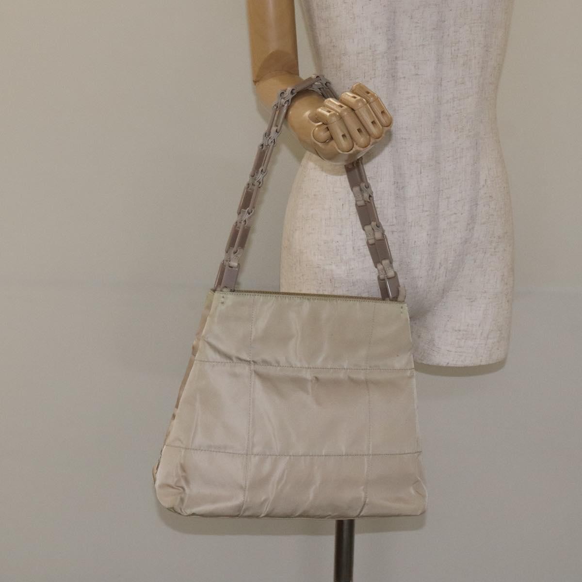 Prada Vintage Tote Tessuto Beige Nylon Tote Bag Bag