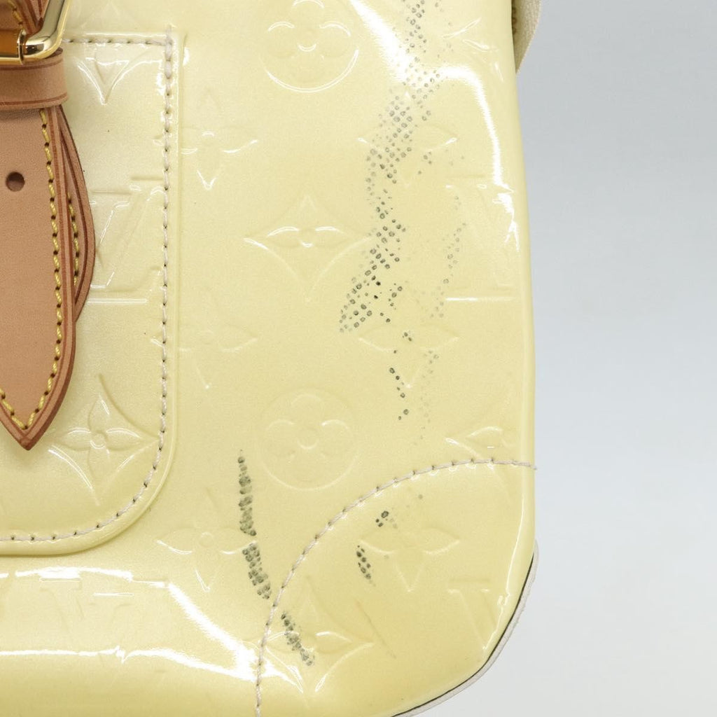 Louis Vuitton Rosewood Avenue Handbag Monogram Vernis Yellow Patent_Leather Handbag