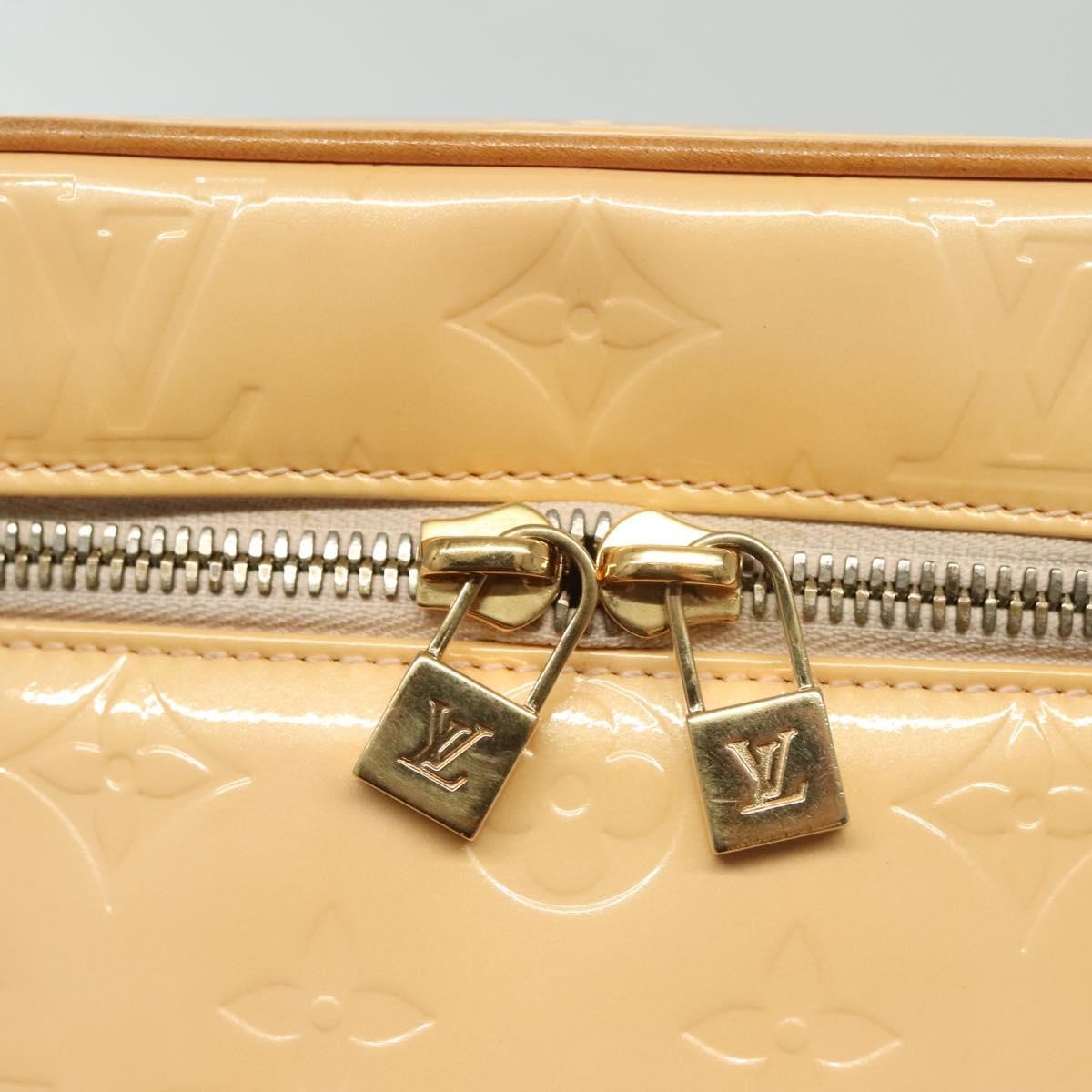 Louis Vuitton Sullivan Handbag Monogram Vernis Pink Patent_Leather Shoulder Bag