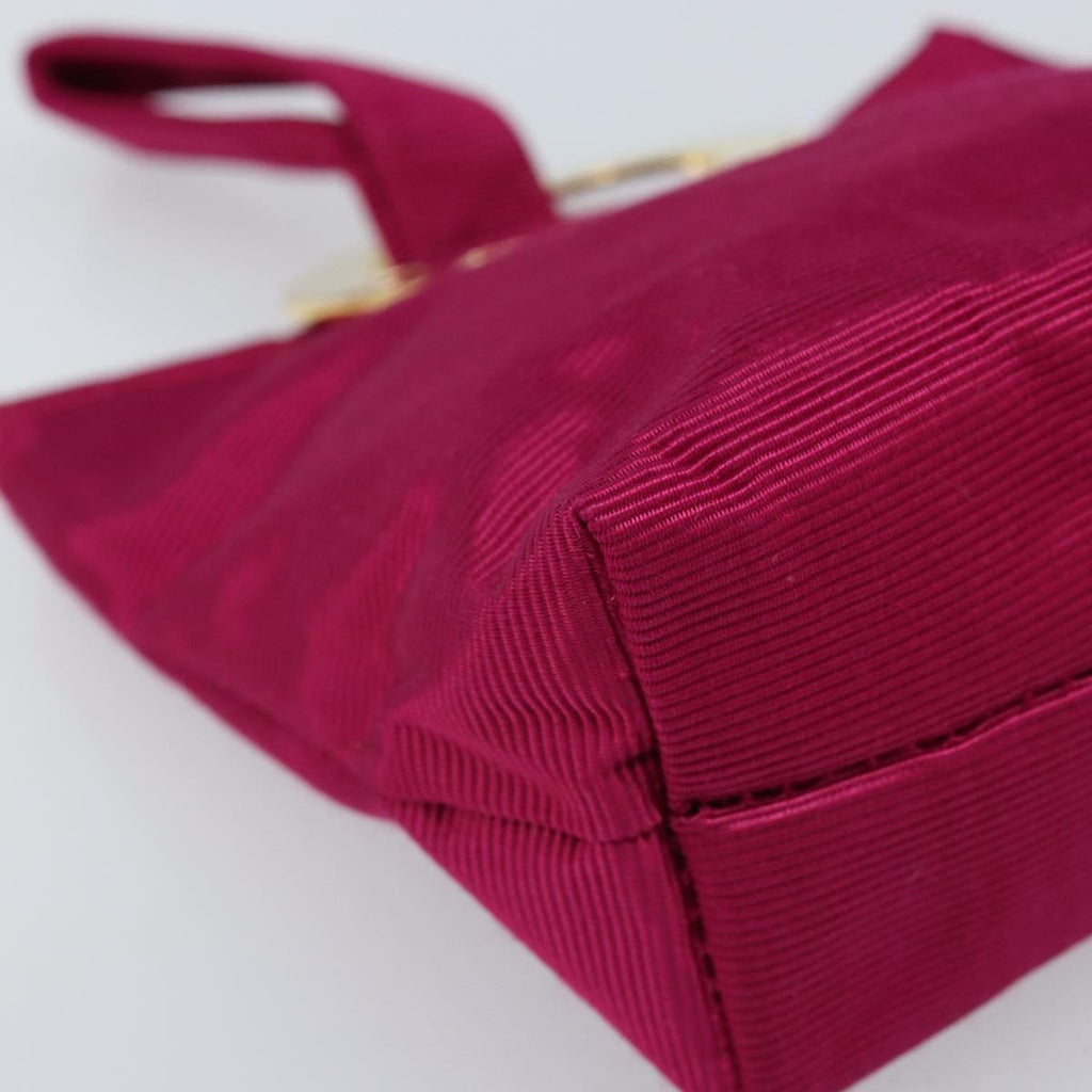 Celine Circle Logo Pouch Canvas Pink Canvas Clutche & Pouche Bag