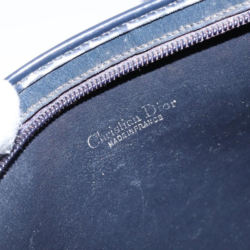 Christian Dior Vintage Trotter Shoulder Bag Canvas Navy Canvas Shoulder Bag Bag (Pre-Owned)
