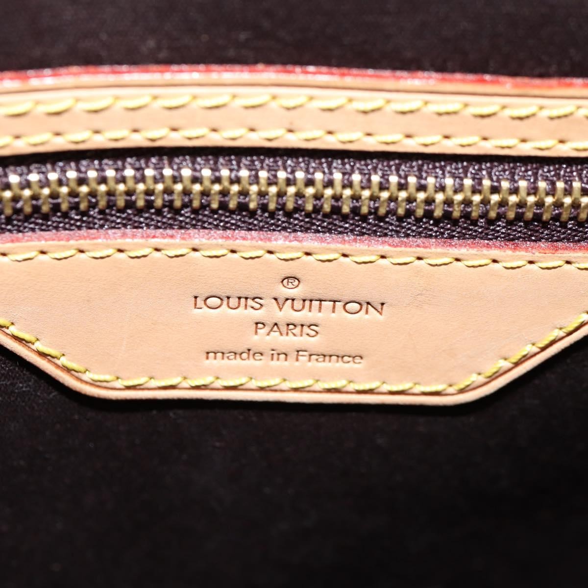 Louis Vuitton Brea Handbag Monogram Vernis Burgundy Patent_Leather Handbag