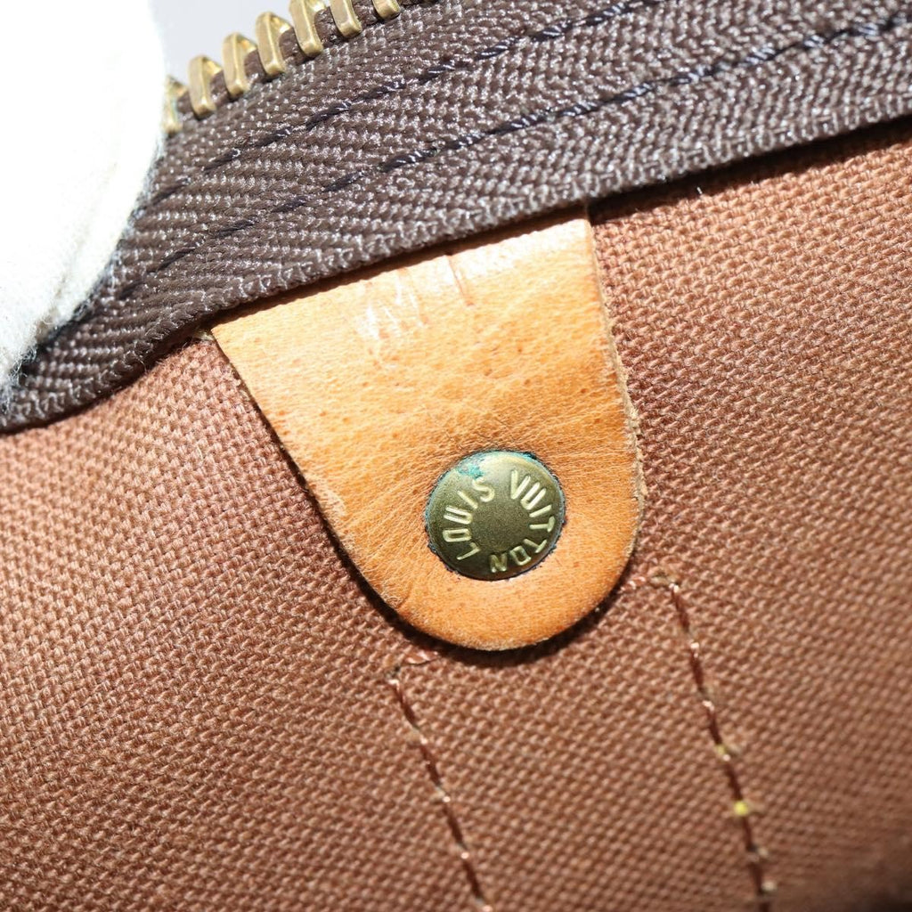 Louis Vuitton Keepall Bag Monogram Canvas Brown Canvas Travel Bag