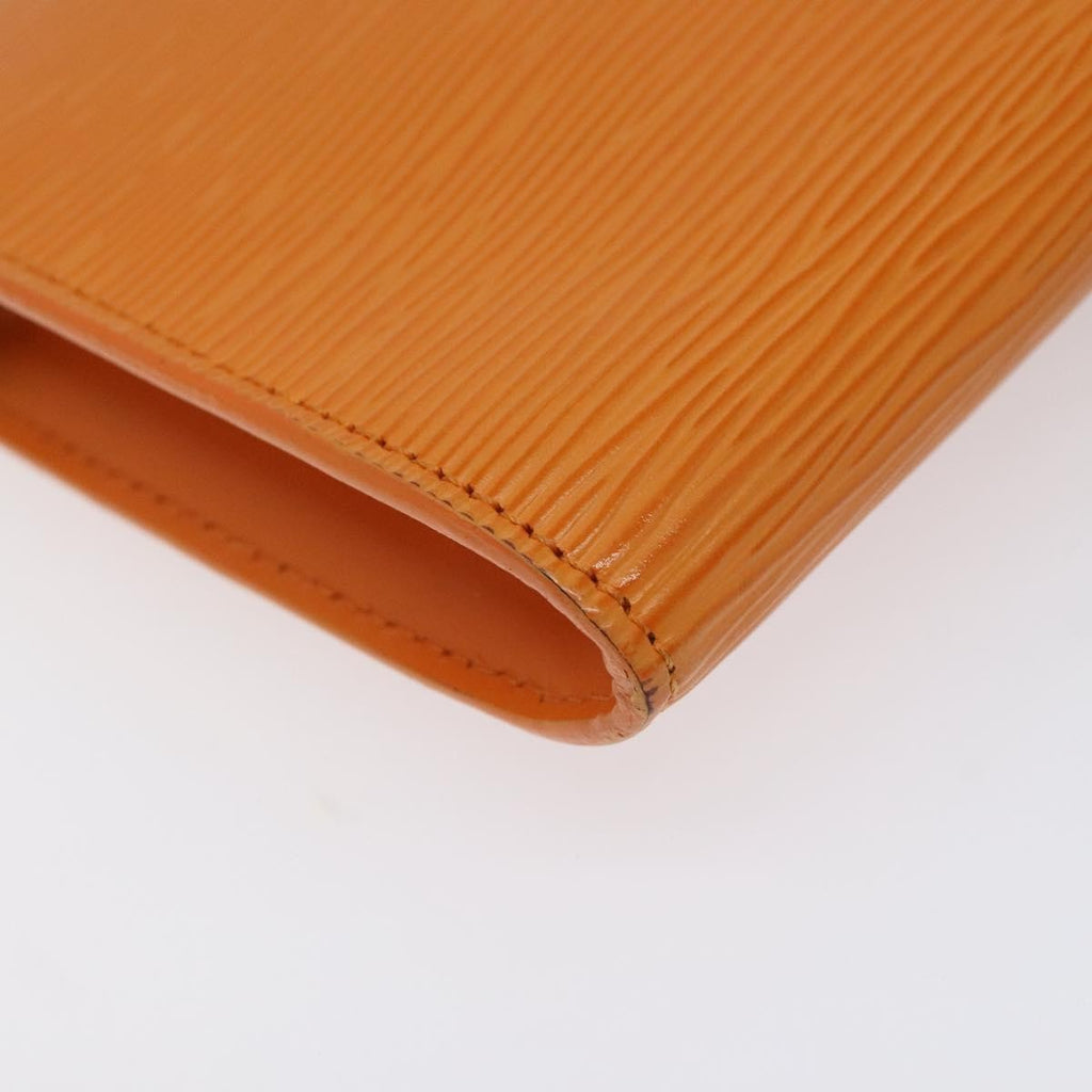Louis Vuitton Pochette Accessoires Epi Leather Orange Leather Clutche & Pouche Bag