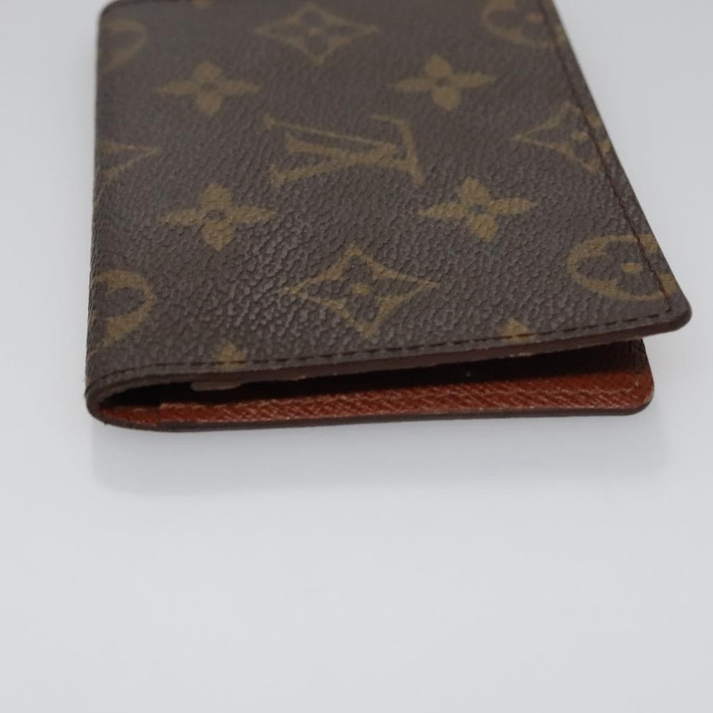 Louis Vuitton Vertical Id Card Holder Canvas Brown Canvas Card Holders Accessory