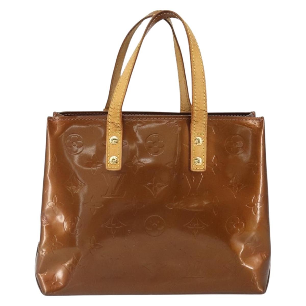 Louis Vuitton Reade Handbag Monogram Vernis Brown Patent_Leather Handbag