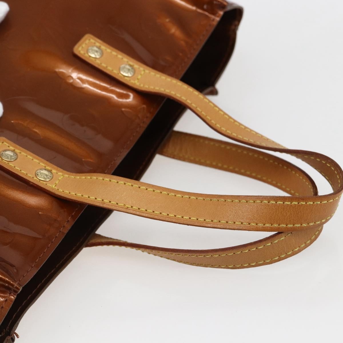 Louis Vuitton Reade Handbag Monogram Vernis Brown Patent_Leather Handbag