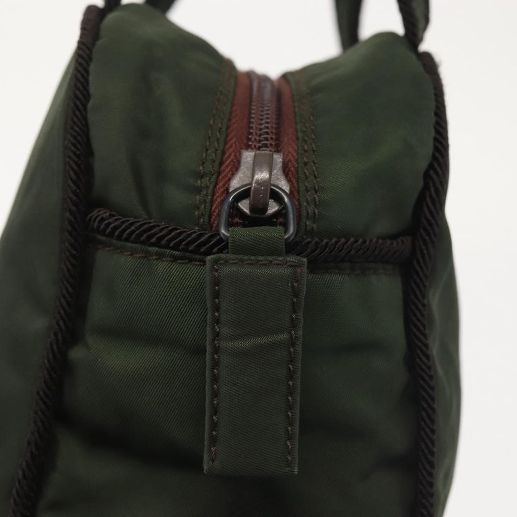 Prada Vintage Handbag Tessuto Khaki Nylon Handbag