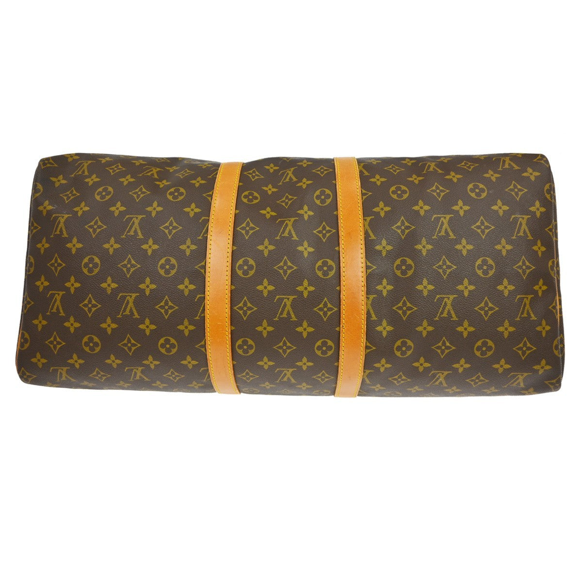 Louis Vuitton Keepall Bag Monogram Canvas Brown Canvas Travel Bag