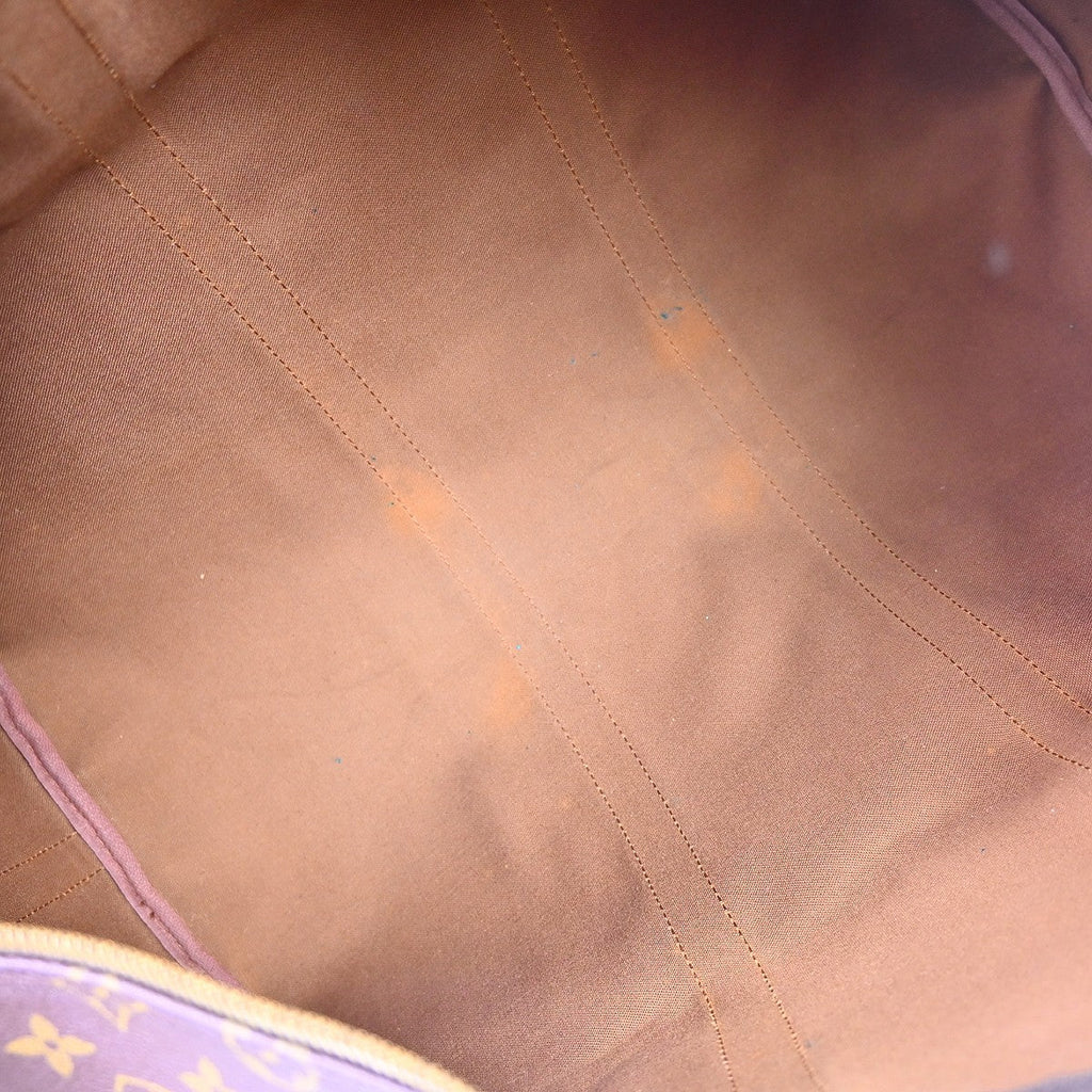 Louis Vuitton Keepall Bandouliere Bag Monogram Canvas Brown Canvas Handbag