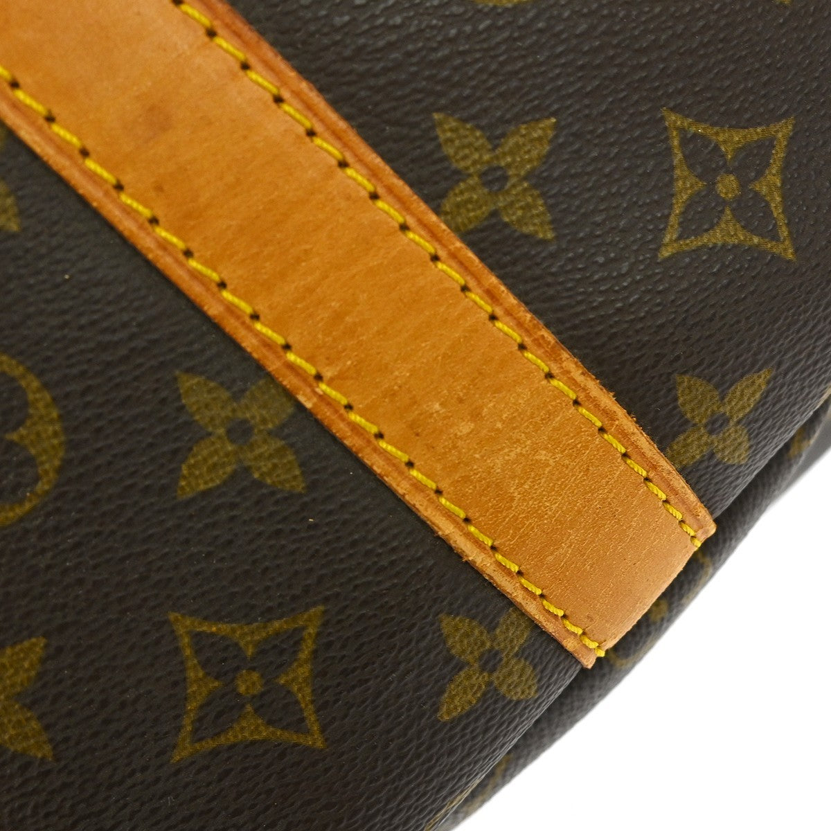 Louis Vuitton Keepall Bandouliere Bag Monogram Canvas Brown Canvas Travel Bag