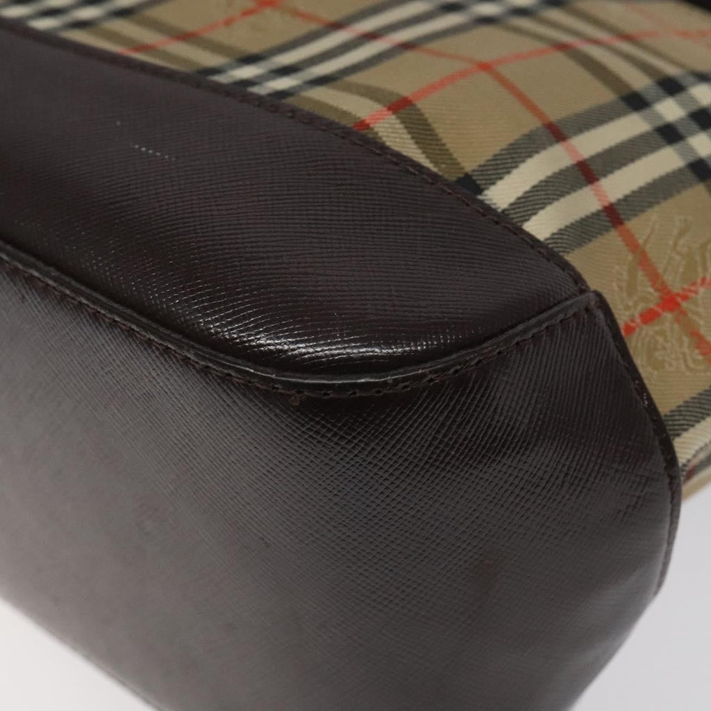 Burberry Nova Check Handbag Nova Check Canvas And Leather Beige Canvas Handbag