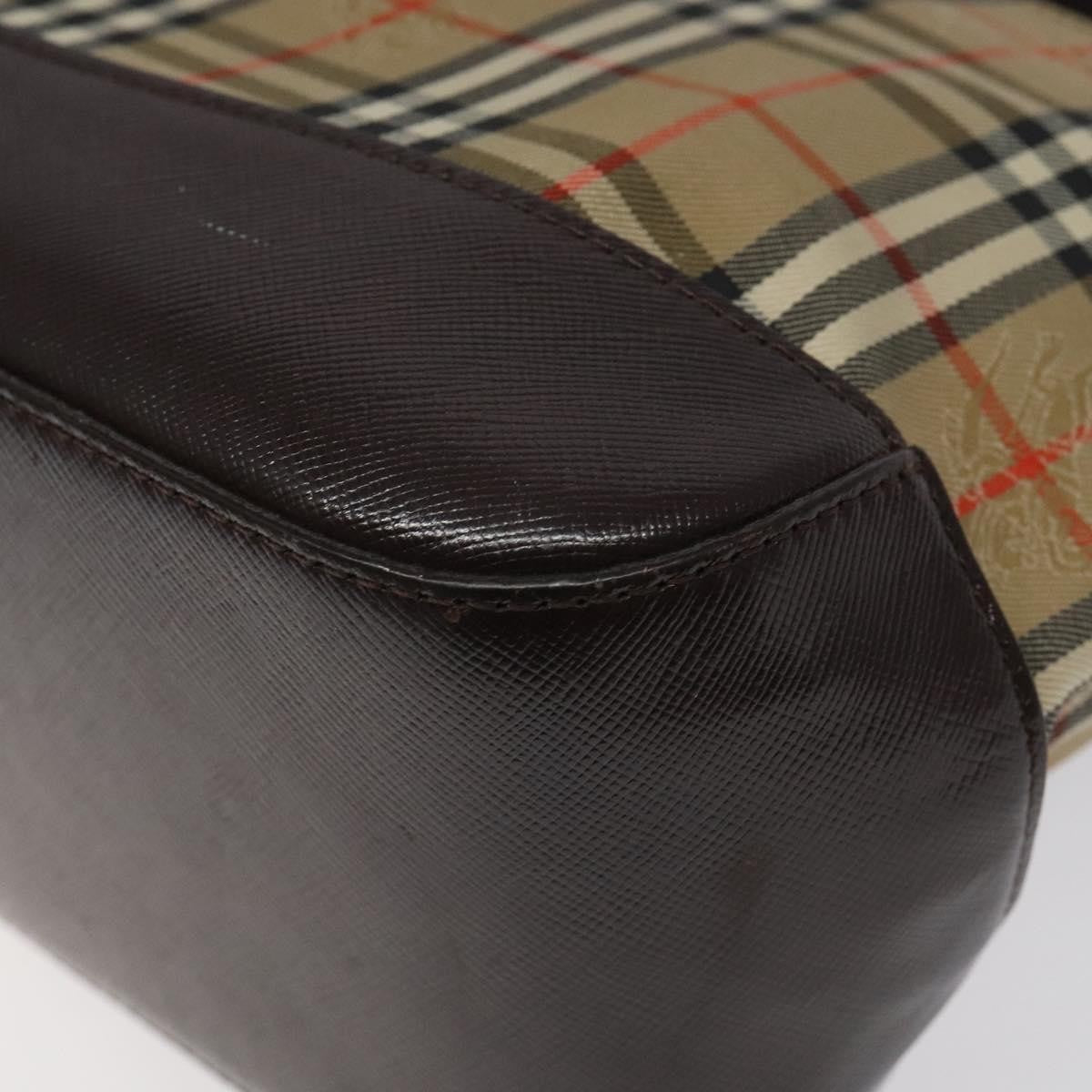 Burberry Nova Check Handbag Nova Check Canvas And Leather Beige Canvas Handbag