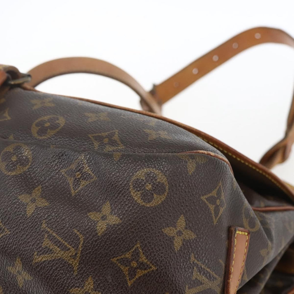 Louis Vuitton Saumur Handbag Monogram Canvas Brown Canvas Shoulder Bag