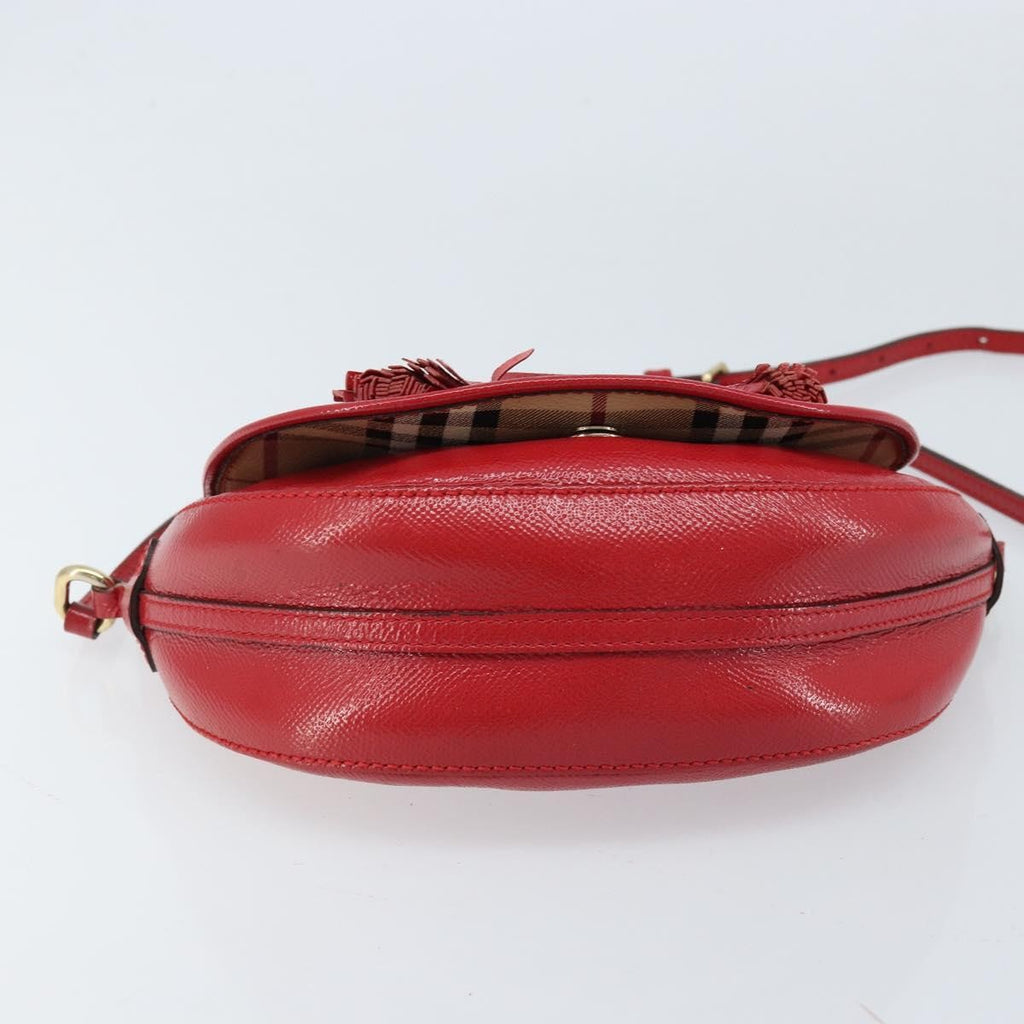 Burberry Maydown Crossbody Bag Haymarket Coated Canvas And Leather Beige Canvas Shoulder Bag