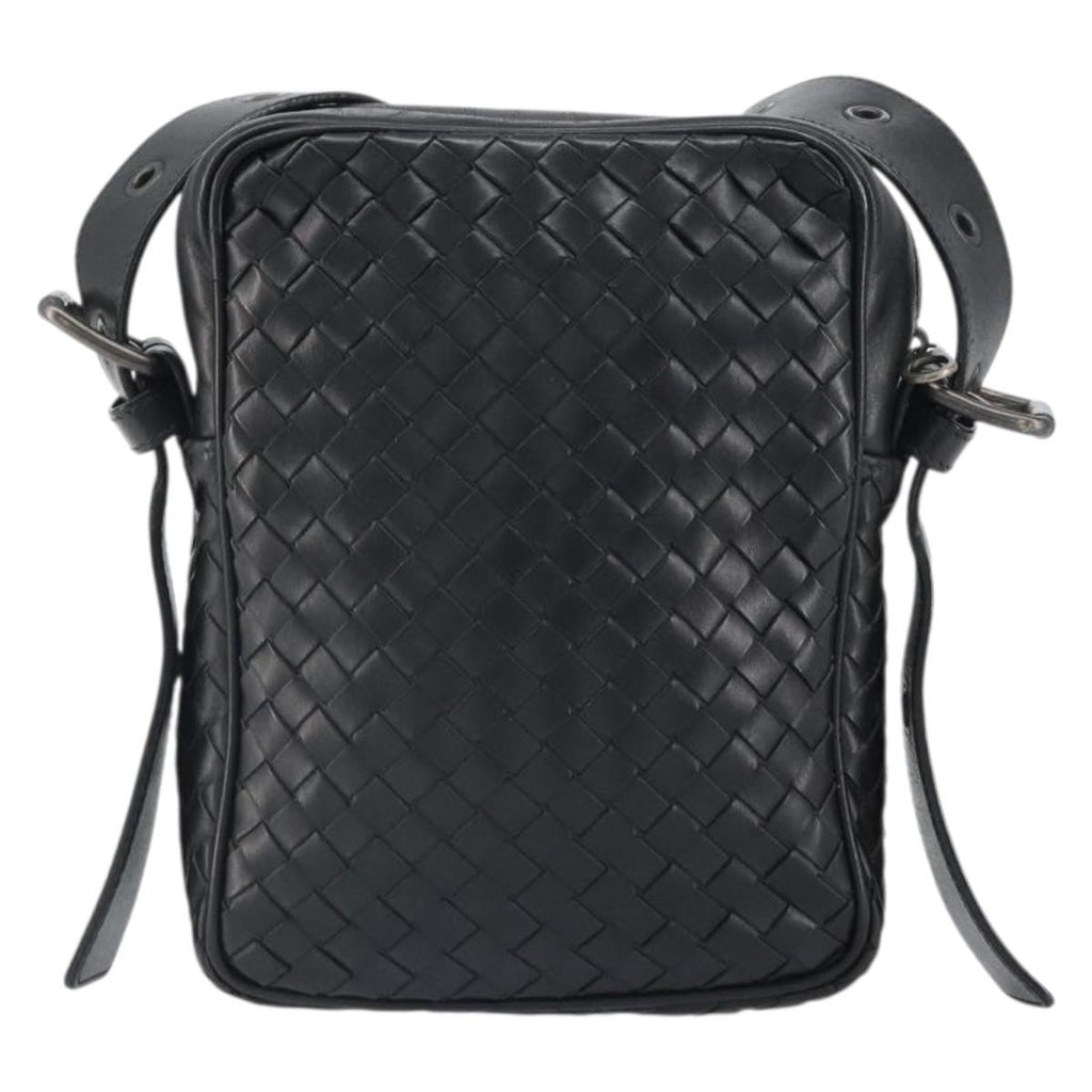 Bottega Veneta Intrecciato Shoulder Bag Leather Black Leather Shoulder Bag Bag