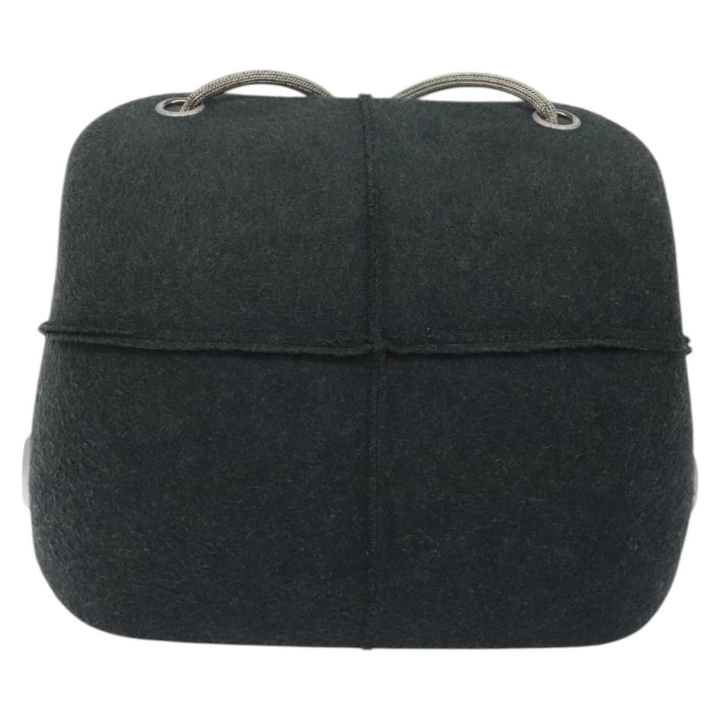 Chanel Millennium Shoulder Bag Felt Gray Synthetic Shoulder Bag Bag