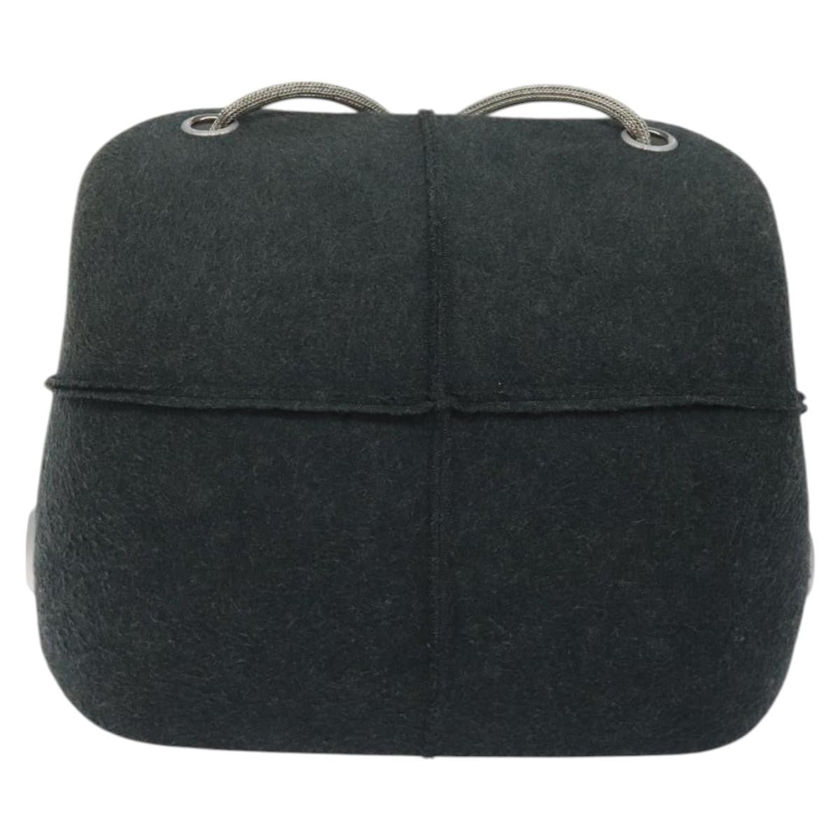 Chanel Millennium Shoulder Bag Felt Gray Synthetic Shoulder Bag Bag