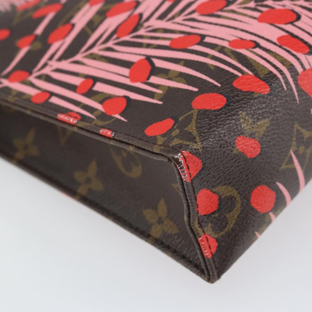 Louis Vuitton Toiletry Pouch Limited Edition Monogram Jungle Dots Red Canvas Clutche & Pouche Bag
