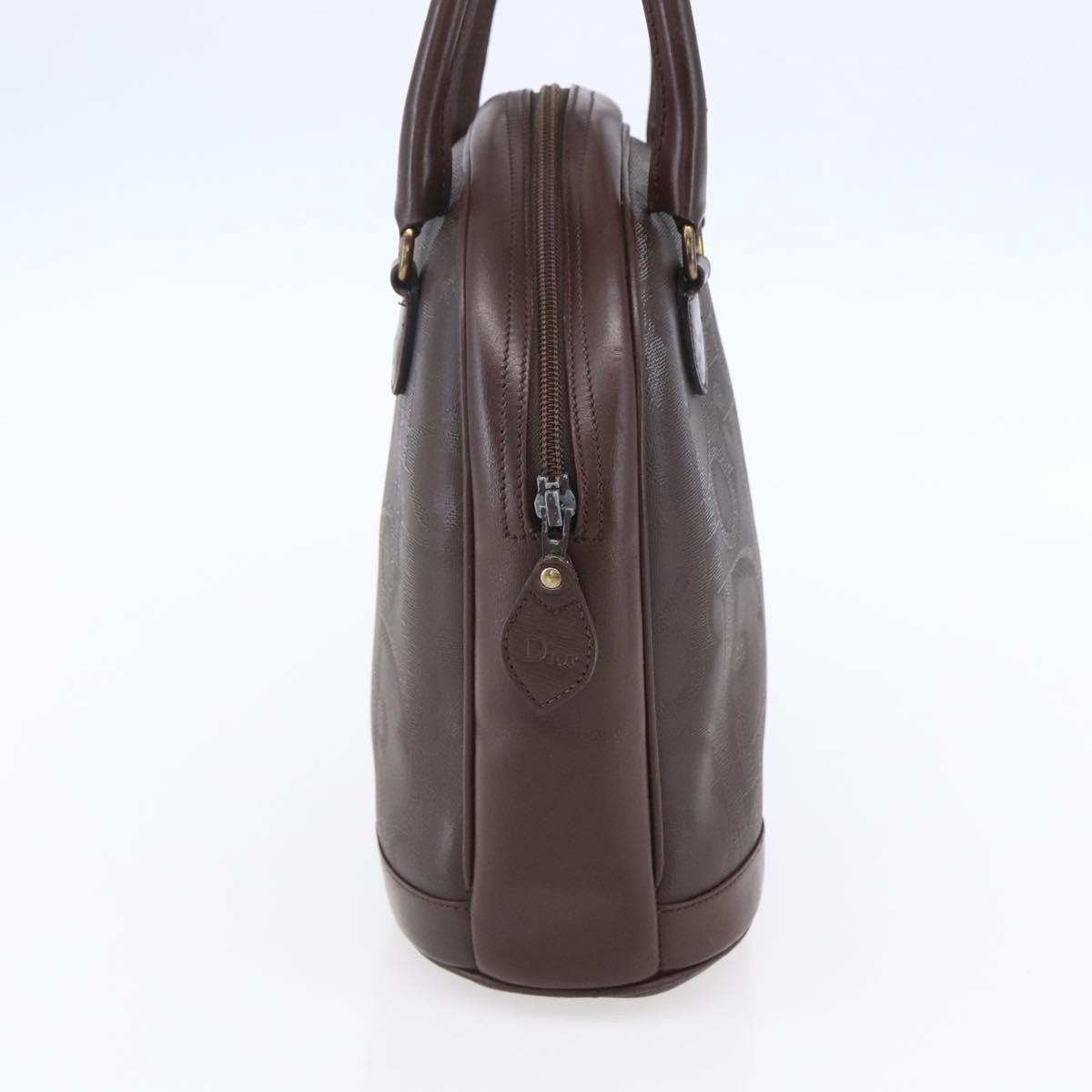 Christian Dior Vintage Trotter Handbag Canvas Brown Pvc Handbag (Pre-Owned)