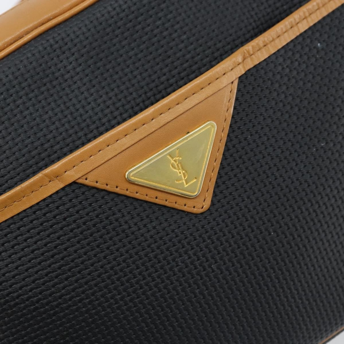 Saint Laurent Vintage Shoulder Bag Canvas Navy Canvas Shoulder Bag Bag (Pre-Owned)
