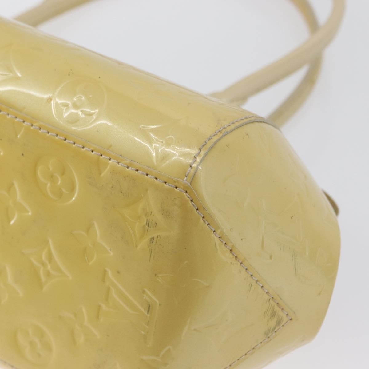 Louis Vuitton Sherwood Handbag Monogram Vernis Yellow Patent_Leather Handbag
