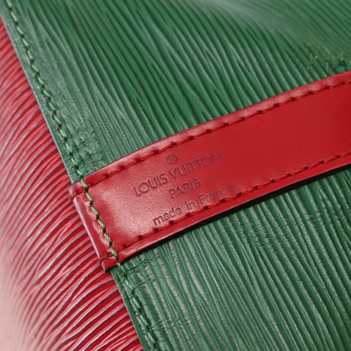 Louis Vuitton Bicolor Petit Noe Handbag Epi Leather Green Leather Shoulder Bag