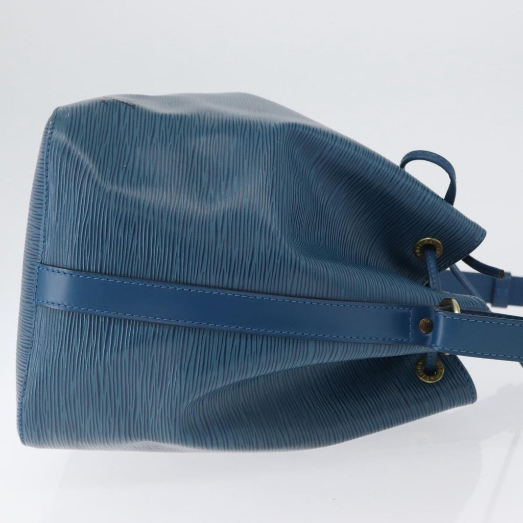 Louis Vuitton Petit Noe Handbag Epi Leather Blue Leather Shoulder Bag