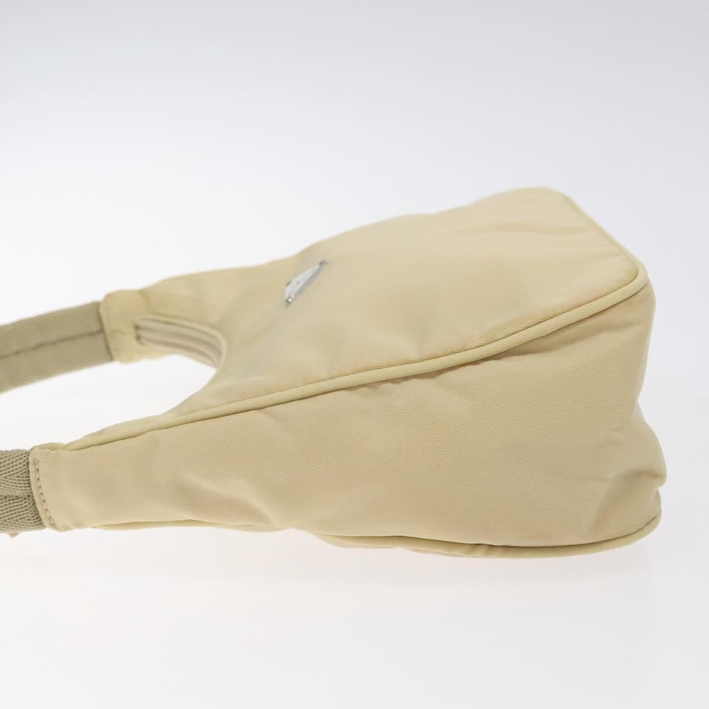 Prada Hobo Tessuto Beige Nylon Handbag