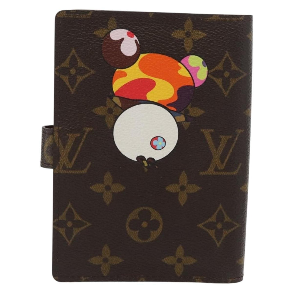Louis Vuitton Agenda Cover Monogram Panda Brown Canvas Wallets Accessory